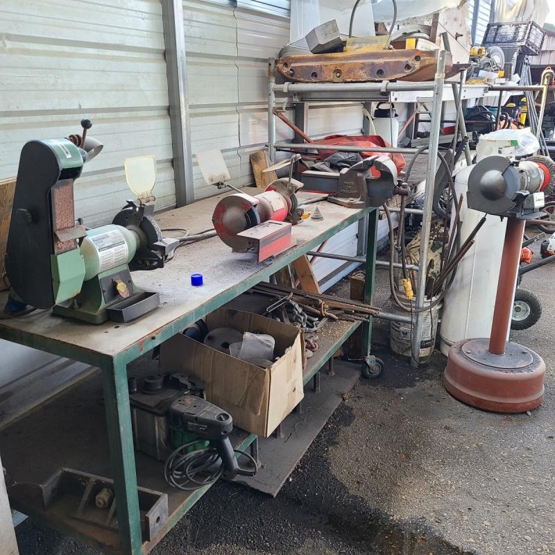 Shop equipment and back area